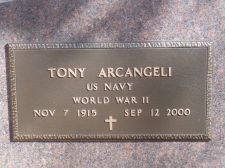 ARCANGELI (VETERAN WWII), TONY - Colfax County, New Mexico | TONY ARCANGELI (VETERAN WWII) - New Mexico Gravestone Photos