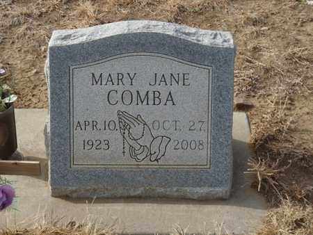 COMBA, MARY JANE - Colfax County, New Mexico | MARY JANE COMBA - New Mexico Gravestone Photos