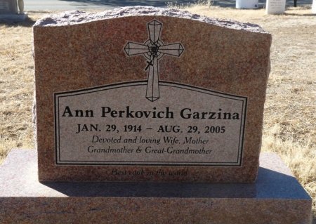 PERKOVICH GARZINA, ANN L - Colfax County, New Mexico | ANN L PERKOVICH GARZINA - New Mexico Gravestone Photos