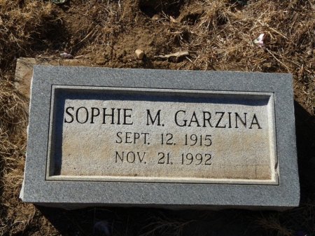 GARZINA, SOPHIE M - Colfax County, New Mexico | SOPHIE M GARZINA - New Mexico Gravestone Photos