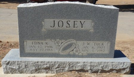 JOSEY, EDNA - Colfax County, New Mexico | EDNA JOSEY - New Mexico Gravestone Photos