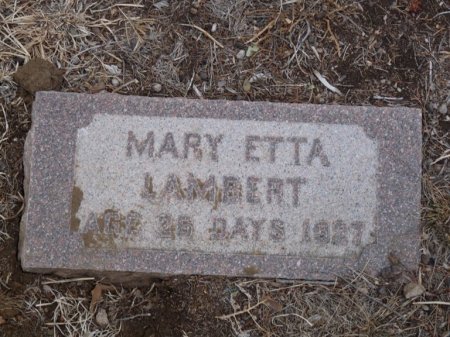 LAMBERT, MARY ETTA - Colfax County, New Mexico | MARY ETTA LAMBERT - New Mexico Gravestone Photos