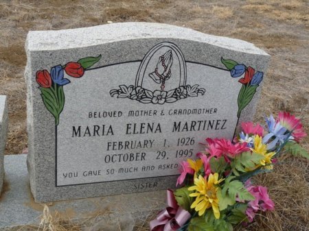 MARTINEZ, MARIA ELENA - Colfax County, New Mexico | MARIA ELENA MARTINEZ - New Mexico Gravestone Photos