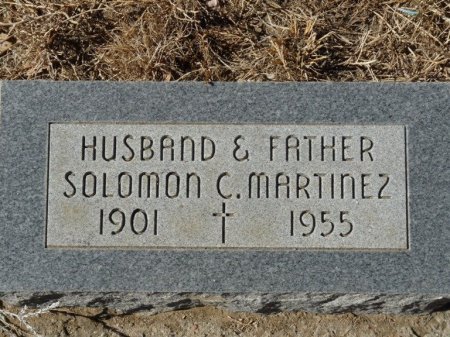MARTINEZ, SOLOMON C - Colfax County, New Mexico | SOLOMON C MARTINEZ - New Mexico Gravestone Photos