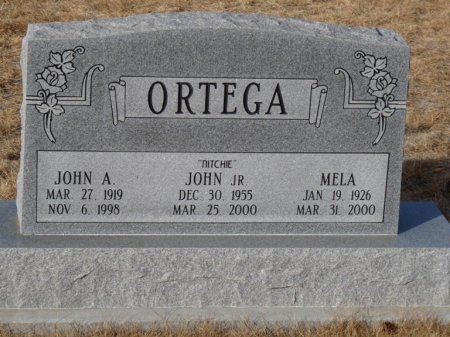 ORTEGA, SR, JOHN A - Colfax County, New Mexico | JOHN A ORTEGA, SR - New Mexico Gravestone Photos
