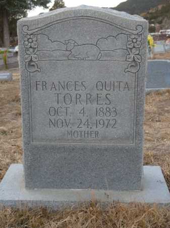 TORRES, FRANCES QUITA - Colfax County, New Mexico | FRANCES QUITA TORRES - New Mexico Gravestone Photos