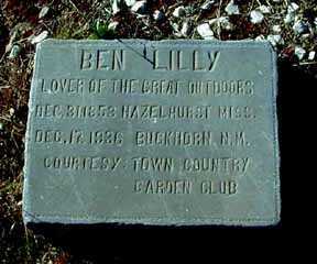 LILLY, BEN - Grant County, New Mexico | BEN LILLY - New Mexico Gravestone Photos