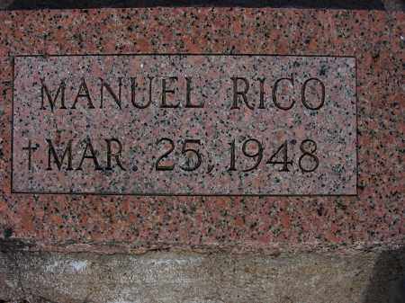 RICO, MANUEL V. - Grant County, New Mexico | MANUEL V. RICO - New Mexico Gravestone Photos