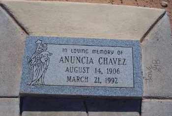 CHAVEZ, ANUNCIA - Socorro County, New Mexico | ANUNCIA CHAVEZ - New Mexico Gravestone Photos