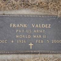 Frank (NEW) VALDEZ (VETERAN WWII)