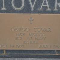 Gerardo "Gerdo" (NEW) TOVAR, JR (VETERAN KOR)